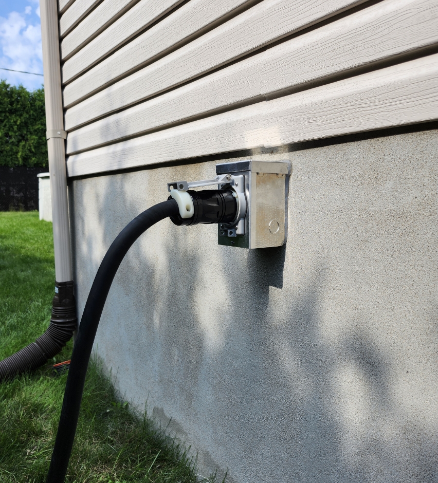 Prise 240V Exterieure Spa Thermopompe